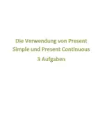 Vorschau - Arbeitsblätter - Present Simple or Present Continuous - Deckblatt
