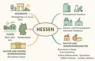 Vorschau - Arbeitsblätter - Arbeitsblatt "Hessen" + Onlineübung & MP3 + Mindmap + Infografik - Seite 3