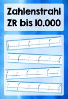 Vorschau - Poster - Zahlenstrahl - Zahlenraum bis 10.000 - Deckblatt
