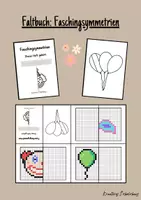 Vorschau - Arbeitsblätter - Faltbuch Faschingsymmetrien (Karneval, Fasnacht,...) - Deckblatt