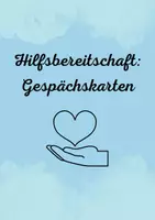 Vorschau - Aufgabenkarten - Gesprächskarten zum Thema Hilfsbreitschaft - Deckblatt