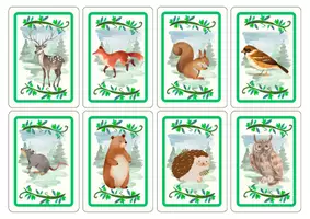 Vorschau - Spiele - Kartenspiel Herbsttiere Motiv - Seite 1