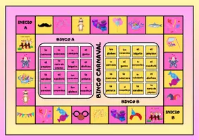Vorschau - Spiele - Bingo de vocabulario - Carnaval - Seite 1