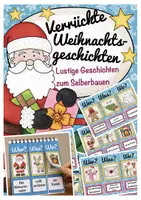 Aperçu - Apprentissages en autonomie - Histoires de Noël farfelues jeu d’écriture et d’expression orale allemand Deutsch - Page de couverture