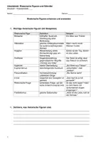Vorschau - Arbeitsblätter - Rhetorische Figuren - Arbeitsblatt zu Stilmitteln - Seite 1