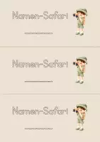 Vorschau - Anderer Materialtyp - Namen-Safari Heftchen für neu erlernte Buchstaben - Seite 1