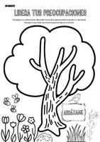 Vista previa - Manualidades / Dibujos para colorear - Descarga gratuita: “El Árbol de las Preocupaciones” - Portada