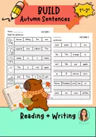 Vista previa - Hojas de trabajo - AUTUMN Build Sentences - Reading + Writing (1º - 2º Primaria) - Portada