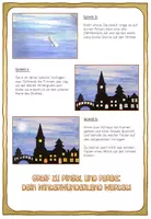 Vorschau - Mal- und Bastelvorlagen - Kunst im Winter und zu Weihnachten: Silhouette eines Winterdorfes #silvesterknaller25 #rabattraketenzusalevester25 - Seite 2