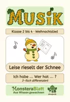 Vorschau - Spiele - Materialpaket Weihnachtslied: Leise rieselt der Schnee - Liederarbeitung - dreifach differenziert - Klasse 1 bis 4 - Seite 1