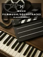 Vorschau - Klassenarbeiten - 6 differenzierte Klassenarbeiten mit Lösung "Filmmusik/Soundtracks - Hans Zimmer & Disney"; Klasse 7-8 - Deckblatt