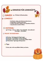 Vorschau - Stundenentwürfe - Blätter-Igel - Seite 1