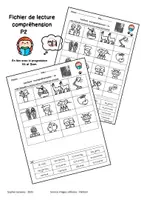 Aperçu - Apprentissages en autonomie - Lecture compréhension mot image - prog Kit et Siam - P2 - Page de couverture