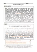 Vorschau - Arbeitsblätter - Der Herero-Krieg - Zwei Sichtweisen auf ein dunkles Kapitel in der deutschen Geschichte - Deckblatt