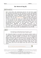Vorschau - Arbeitsblätter - Der Herero-Krieg - Zwei Sichtweisen auf ein dunkles Kapitel in der deutschen Geschichte - Seite 3