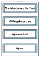 Vorschau - Arbeitsblätter - Großlandschaften Deutschland - Arbeitsblätter (inkl. Lösungen, Bild- und Wortkarten) - Seite 3