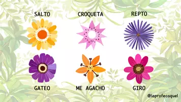 Vista previa - Juegos / Gamificación - Nos movemos con las flores – Circuito de psicomotricidad - página 1