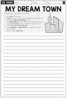 Vorschau - Arbeitsblätter - My dream town - Writing (3-fach differenziert) - Seite 1