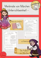 Vorschau - Stundenentwürfe - Märchen Merkmale Aufbau Unterrichtseinheit Werkstatt Klasse 3 4 - Deckblatt