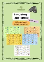 Vorschau - Spiele - Leseförderung: Silbendomino - lautgetreue Wörter - Deckblatt