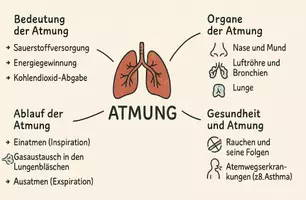 Vorschau - Arbeitsblätter - Arbeitsblatt zum Thema "Atmung" + Onlineübung & MP3 + Mindmap + Infografik - Seite 3