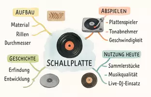 Vorschau - Arbeitsblätter - Lernposter + Arbeitsblätter zum Thema "Schallplatte" + Lösung & MP3 + Mindmap + Infografik - Seite 3