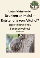 Vorschau - Stundenentwürfe - Unterrichtsstunde: Drunken animals - Entstehung von Alkohol - Deckblatt