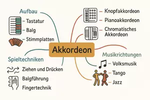 Vorschau - Arbeitsblätter - Arbeitsblätter zum Thema "Akkordeon" + Lösung & MP3 + Mindmap + Infografik - Seite 2