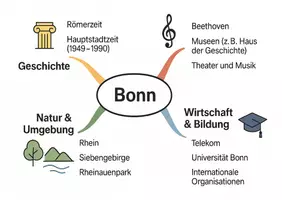 Vorschau - Arbeitsblätter - Arbeitsblatt zum Thema "Bonn" + Onlineübung & MP3 + Mindmap + Infografiken - Seite 3