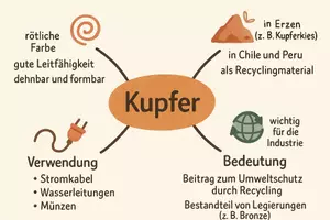 Vorschau - Arbeitsblätter - Arbeitsblatt "Kupfer" + Onlineübung & MP3 + Mindmap + Infografik - Seite 2