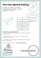 Vorschau - Fördermaterial/Inklusion - Pro-Con Speed Dating - Deckblatt