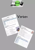 Vorschau - Arbeitsblätter - Verben - alles rund ums Thema üben - Deckblatt