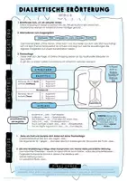 Vorschau - Merkblätter - Dialektische Erörterung Merkblatt - Deckblatt