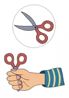 Vorschau - Präsentationen/Tafelbilder - Materialpaket Schneide- und Kleberegeln I WG I 1. - 4. Klasse - Seite 1
