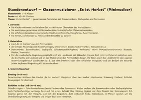Vorschau - Stundenentwürfe - Es ist Herbst - Klassenmusizieren leicht gemacht Liedbegleitung - Seite 2
