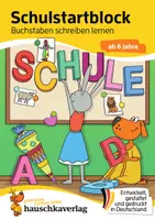Vorschau - Mal- und Bastelvorlagen - Schulstart-Block ab 6 Jahre – Buchstaben schreiben lernen - Deckblatt