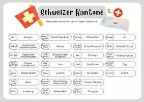 Vorschau - Arbeitsblätter - Schweizer Kantone 🌍🗺️ - Seite 3