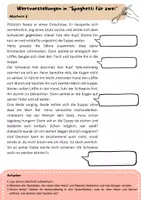 Vorschau - Stundenentwürfe - Wertvorstellungen in Spaghetti für zwei plus Differenzierung - Seite 3