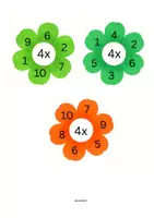 Vorschau - Bildkarten - 1x1 Blumen x4 - Seite 1