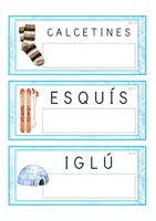 Vista previa - Tarjetas / Manipulativos - Lecto-escritura MAYÚSCULA (invierno) - página 1