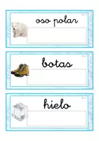 Vista previa - Tarjetas / Manipulativos - Lecto-escritura minúscula ligada (invierno) - página 2