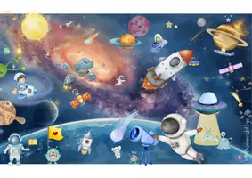 Vorschau - Poster - Wimmelbild "Weltall" - Seite 1