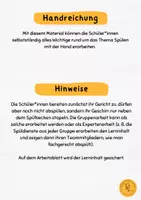 Vorschau - Arbeitsblätter - Arbeitsblatt und Gruppenarbeit Spülen mit der Hand - Seite 1