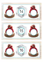 Vista previa - Tarjetas / Manipulativos - Números vecinos 11-20 (invierno) - página 1
