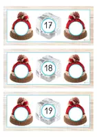 Vista previa - Tarjetas / Manipulativos - Números vecinos 11-20 (invierno) - página 2