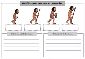 Vorschau - Arbeitsblätter - Entwicklung des Menschen (Vormenschen zum Jetztmenschen) - Seite 2