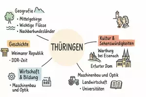 Vorschau - Arbeitsblätter - Arbeitsblatt "Thüringen" + Onlineübung & MP3 + Mindmap + Infografik - Seite 3