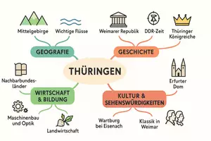 Vorschau - Arbeitsblätter - Arbeitsblatt "Thüringen" + Onlineübung & MP3 + Mindmap + Infografik - Seite 2