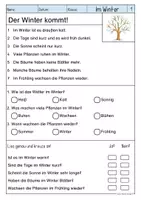 Vorschau - Arbeitsblätter - Lesen & Verstehen - Im Winter - Leseförderung für Leseanfänger (Klasse 1-2) - Seite 2