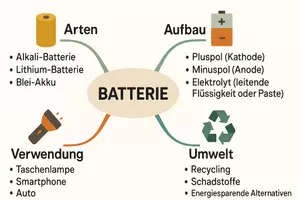 Vorschau - Arbeitsblätter - Arbeitsblatt zum Thema "Batterie" + Onlineübung & MP3 + Mindmap + Infografik - Seite 3